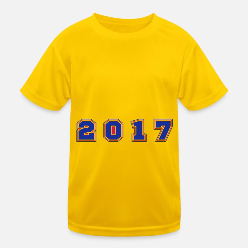 2017 Year Number Kids Functional T-Shirt