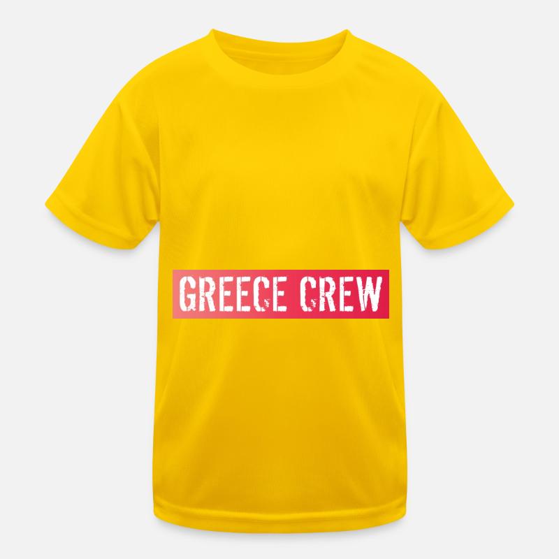 Greece Crew Kinder Funktions-T-Shirt