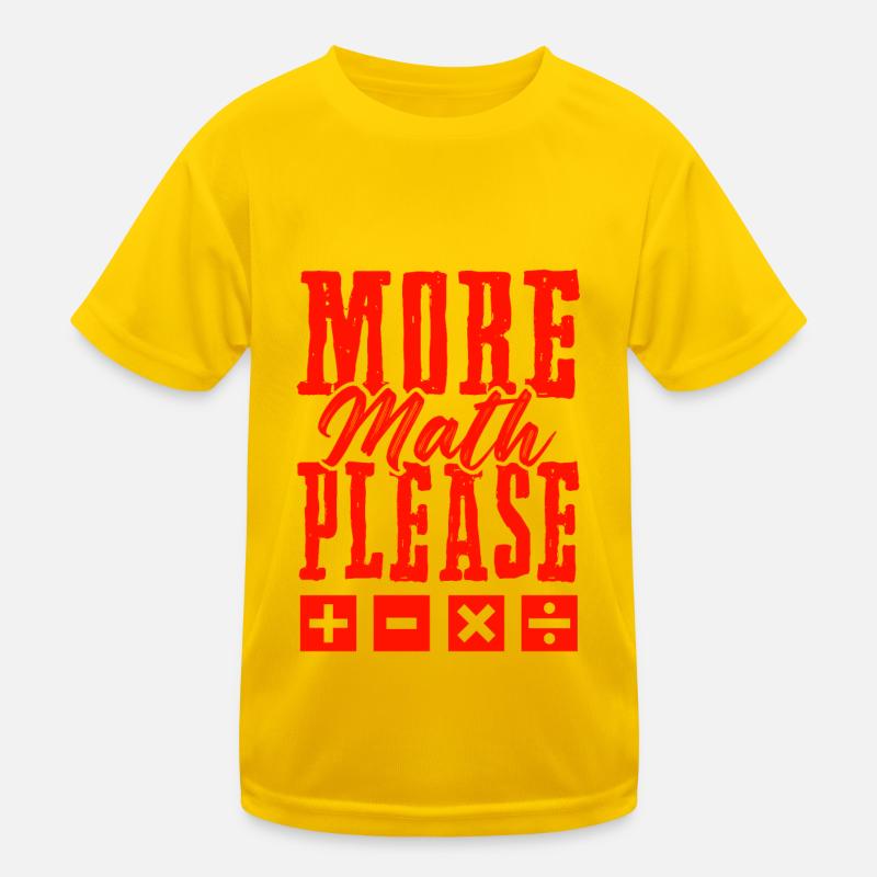 plus de mathématiques T-shirt sport Enfant