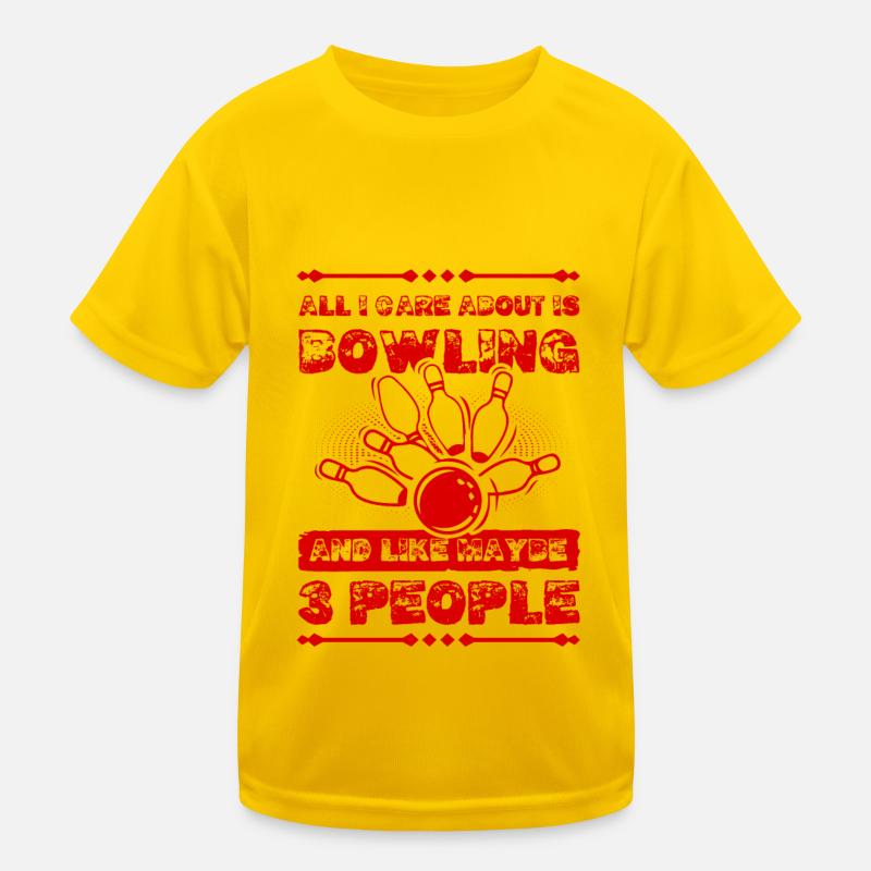 Bowling funny saying Kids Functional T-Shirt