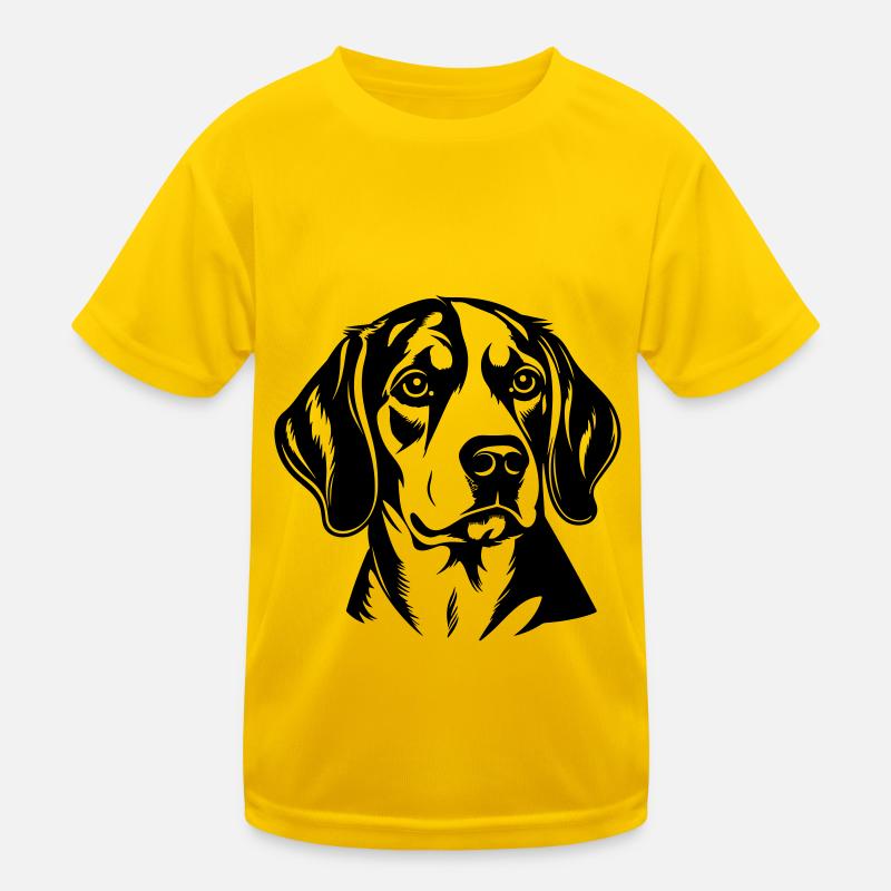 Beagle Dog Head Kids Functional T-Shirt