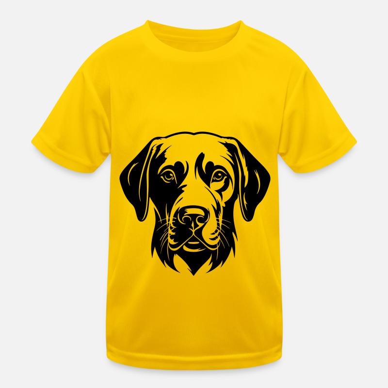 Labrador Hund Kopf Kinder Funktions-T-Shirt