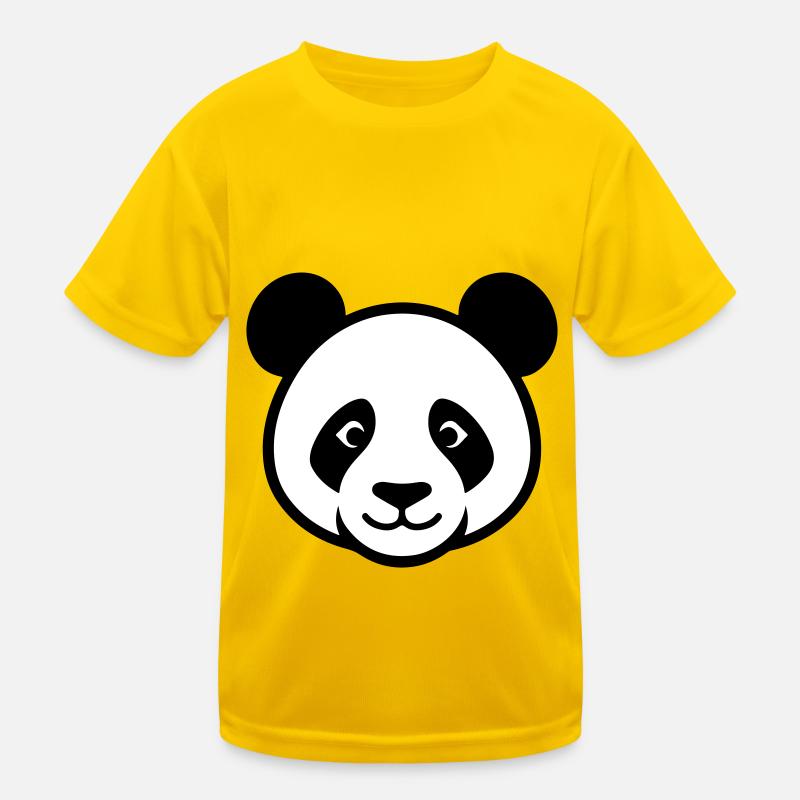 Panda Kopf Kinder Funktions-T-Shirt