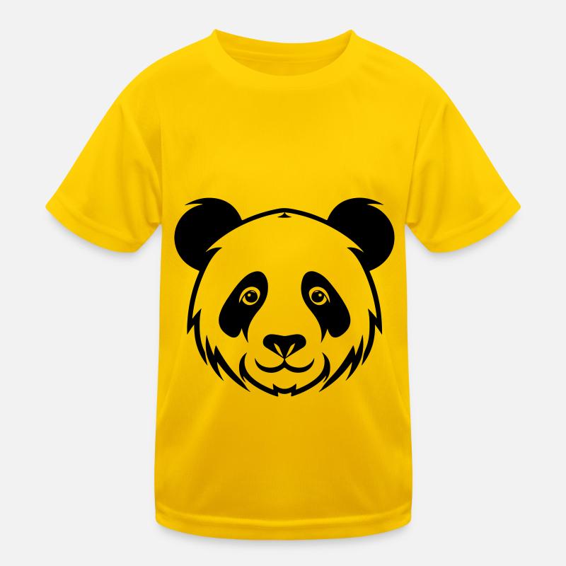 Panda Head Kids Functional T-Shirt