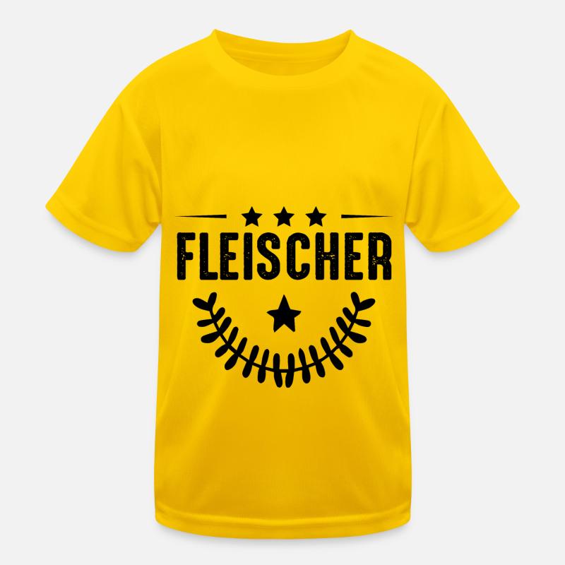 Fleischer Beruf Kinder Funktions-T-Shirt