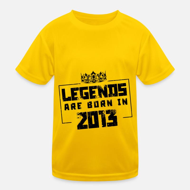 2013 legends born in Kids Functional T-Shirt