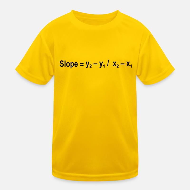 Formule de pente Mathématiques Formule Équation T-shirt sport Enfant