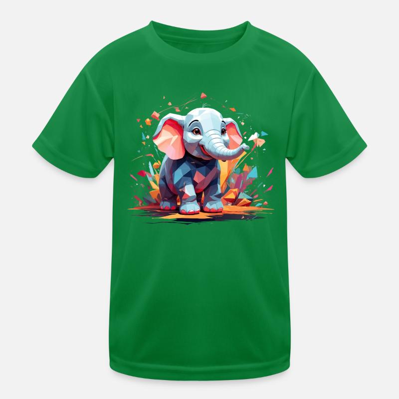 Explosion de couleur d’éléphant T-shirt sport Enfant