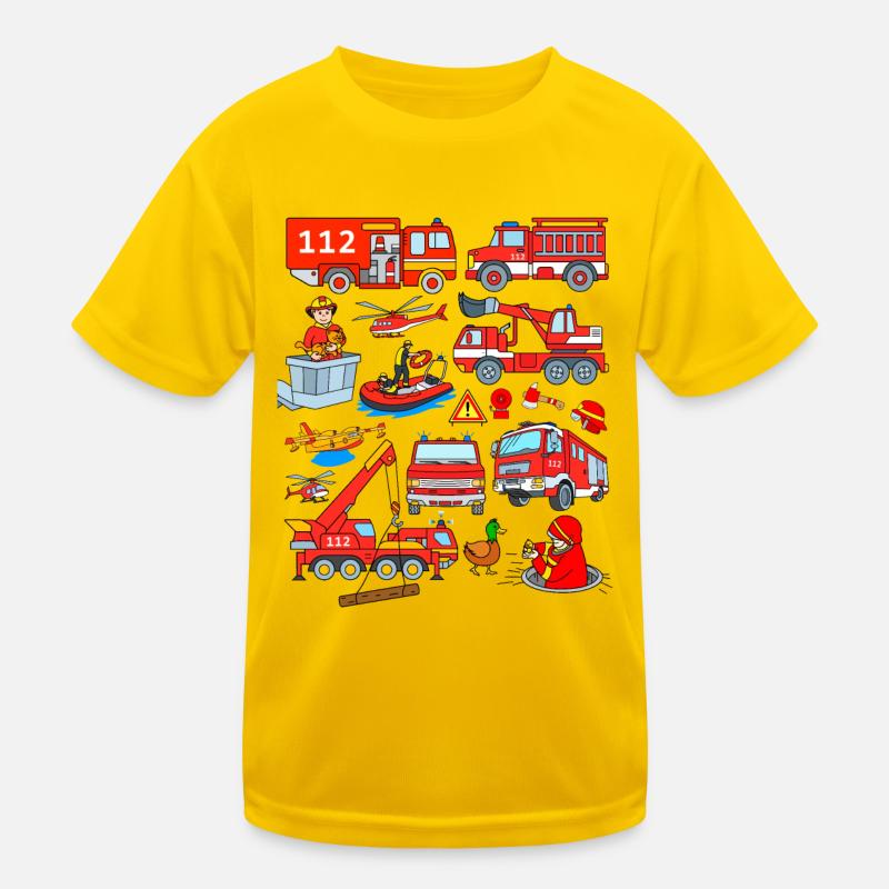 Fire brigade Kids Functional T-Shirt
