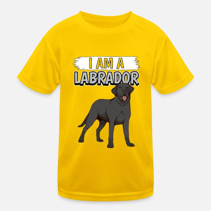 Schwarzer Labrador Labbi I Am A Labrador Kinder Funktions-T-Shirt