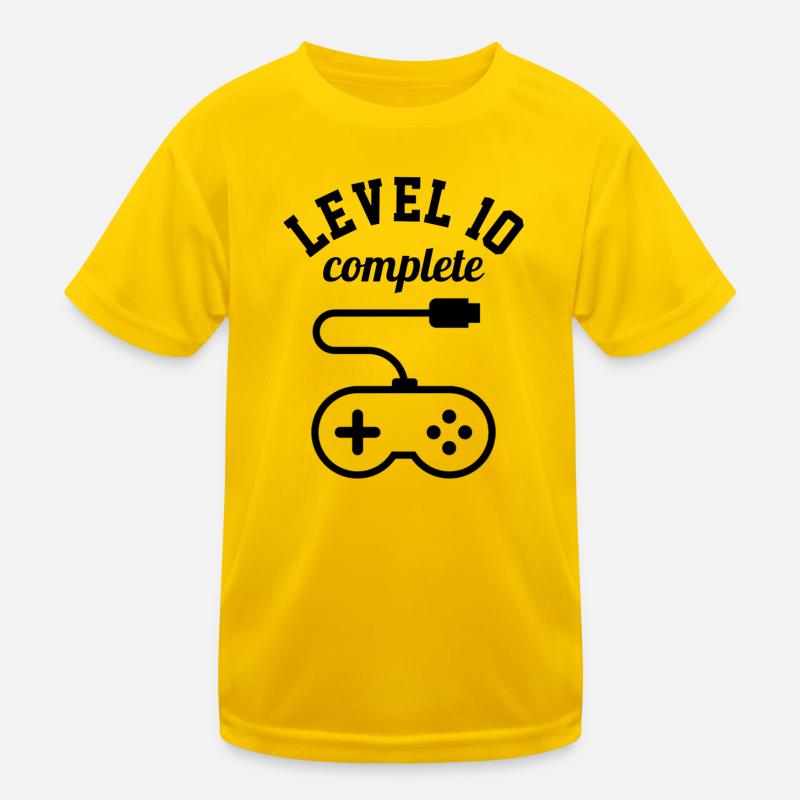 NIVEAU 10 TERMINÉ - 10E ANNIVERSAIRE - CONSOLE DE JEU T-shirt sport Enfant