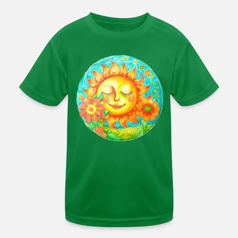 Schöne Sonne Kinder Funktions-T-Shirt