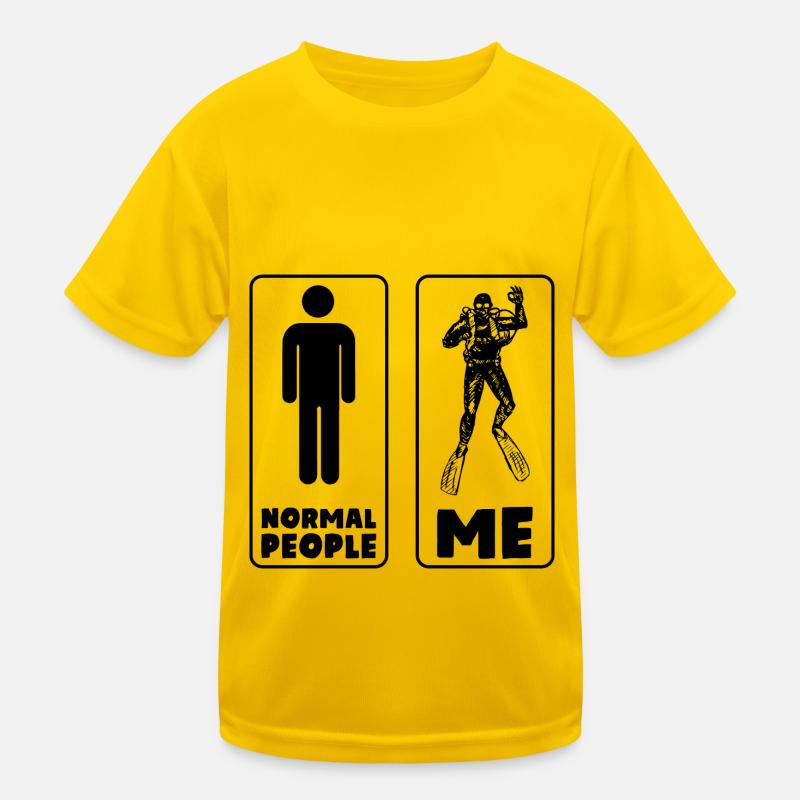Tauchen Ich Spruch Kinder Funktions-T-Shirt
