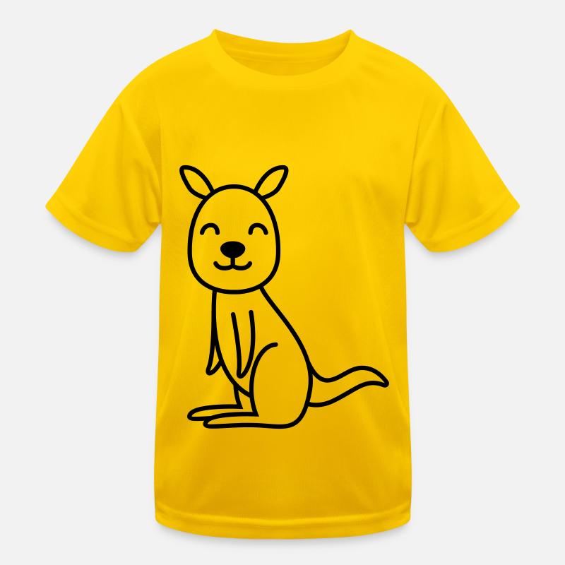 Kangaroo Comic Kinder Funktions-T-Shirt