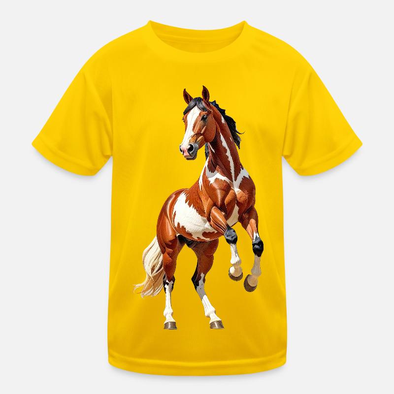 Pferd Kinder Funktions-T-Shirt