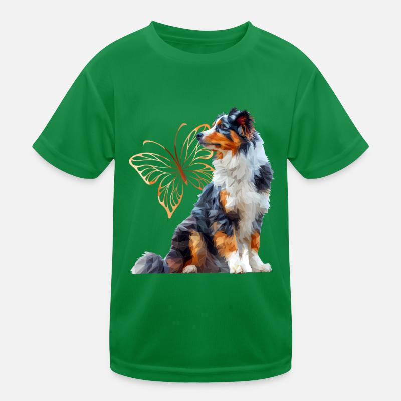 Englisches Schäferhund Kinder Funktions-T-Shirt