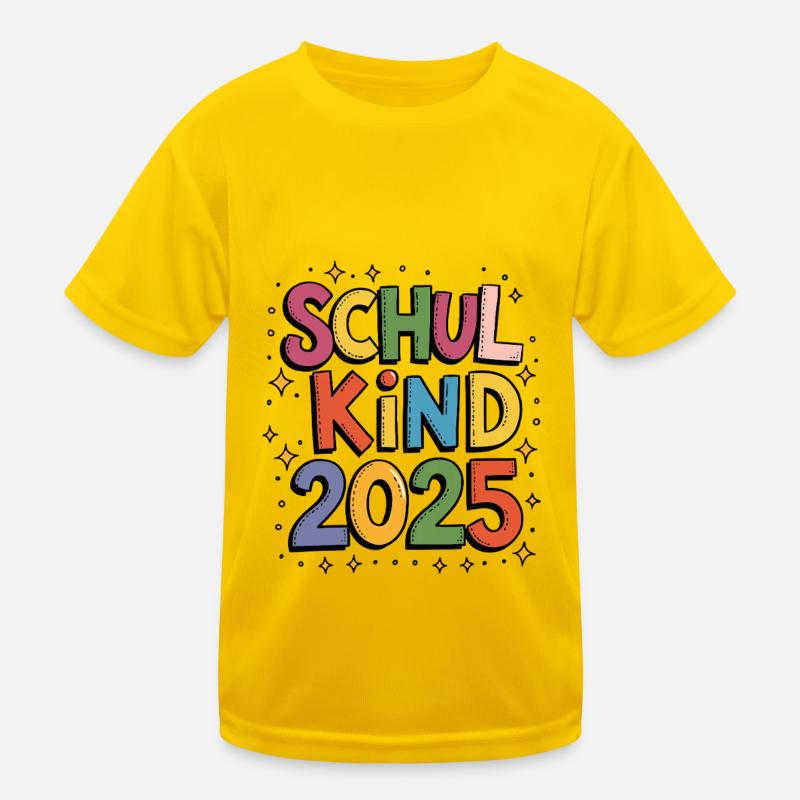 Schulkind Schulanfang Grundschule Einschulung 2025 Kinder Funktions-T-Shirt