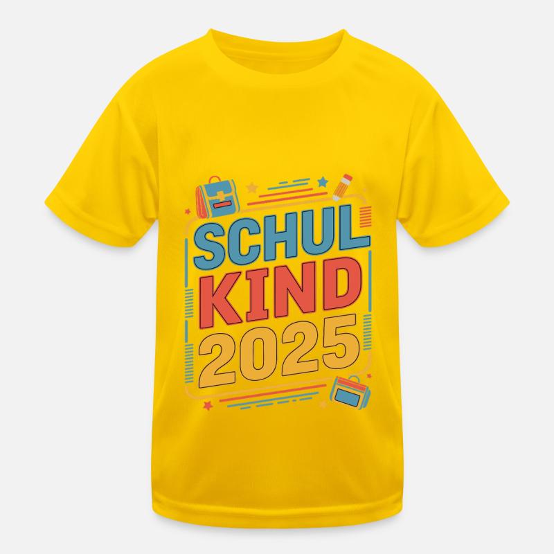 Grundschule Einschulung Schulanfang 2025 Kinder Funktions-T-Shirt