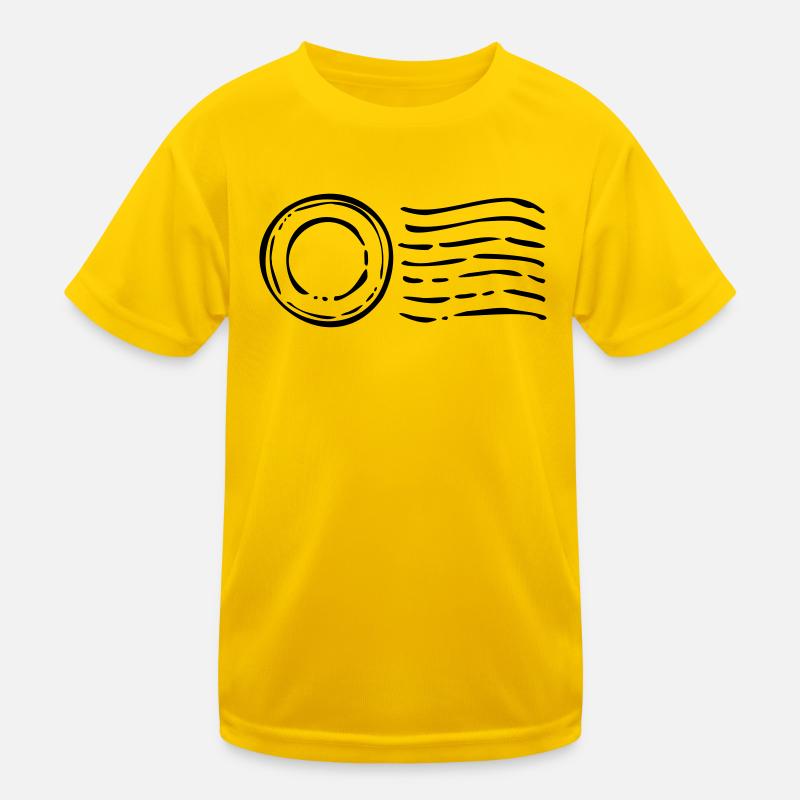 Poststempel post stamp Cachet de la poste Kinder Funktions-T-Shirt