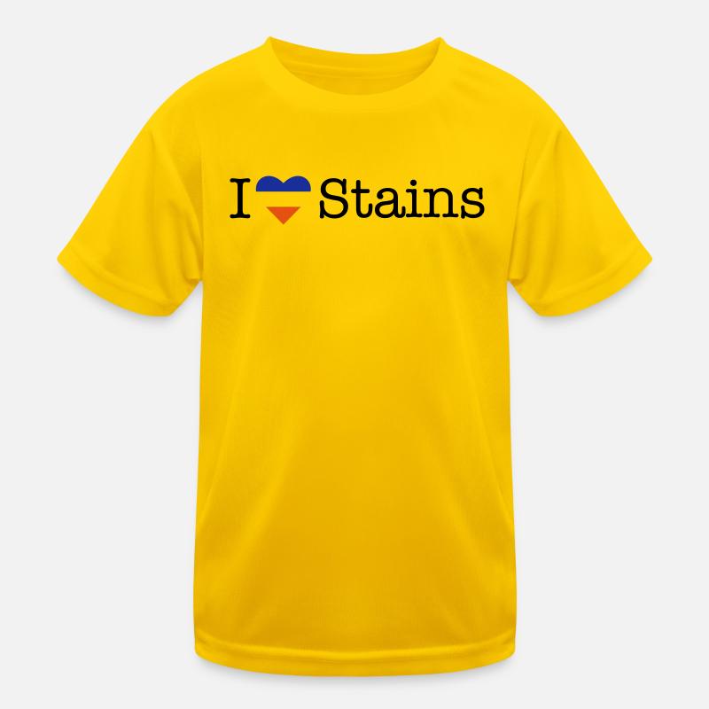 I love Stains Kinder Funktions-T-Shirt