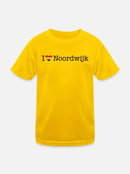 J’adore Noordwijk - T-shirt sport Enfant - jaune d'œuf