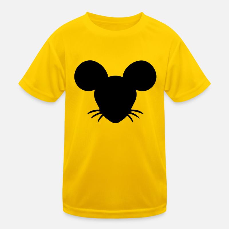 Mäuschen Maus Mäusekopf Kinder Funktions-T-Shirt