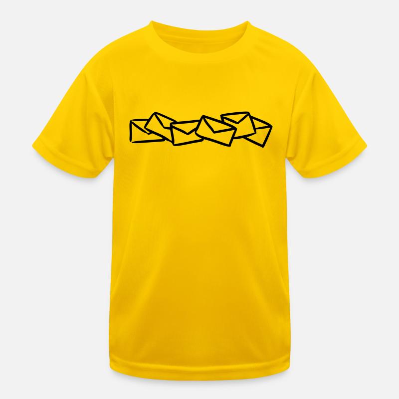 Lettres Envoyer message Post T-shirt sport Enfant