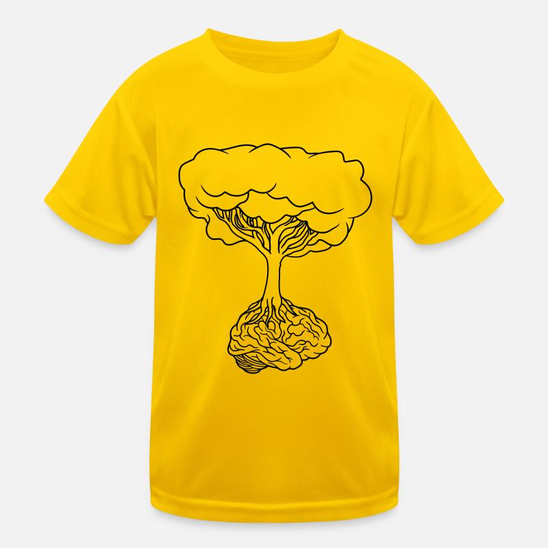Brain under tree Kids Functional T-Shirt