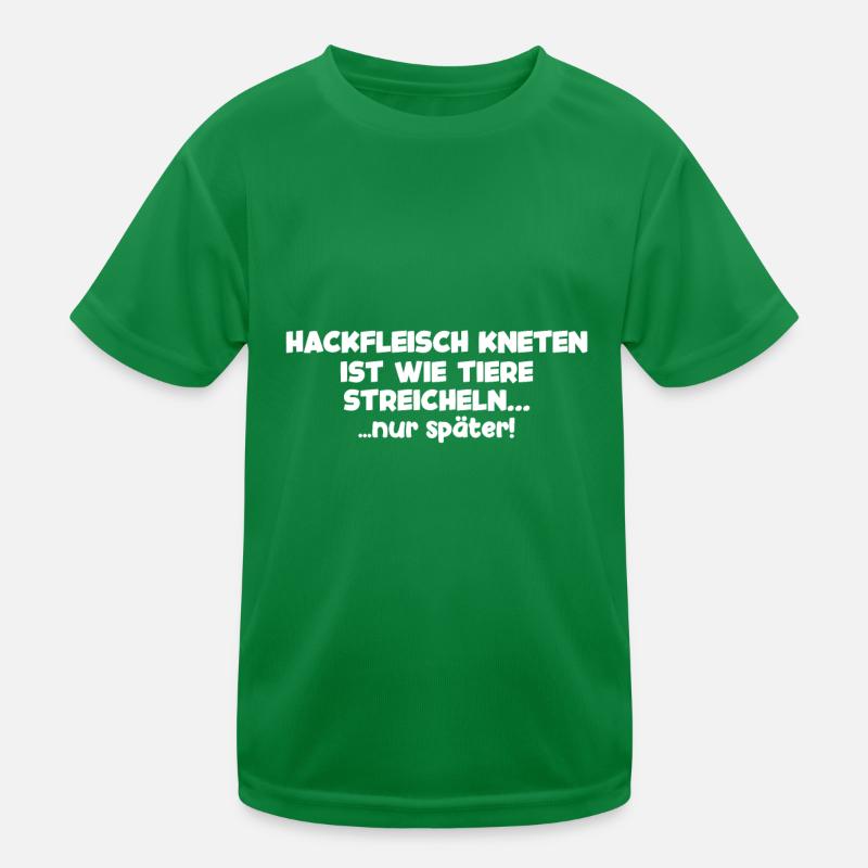 Anti Vegetarisch Essen Fleisch Geschenk Kinder Funktions-T-Shirt