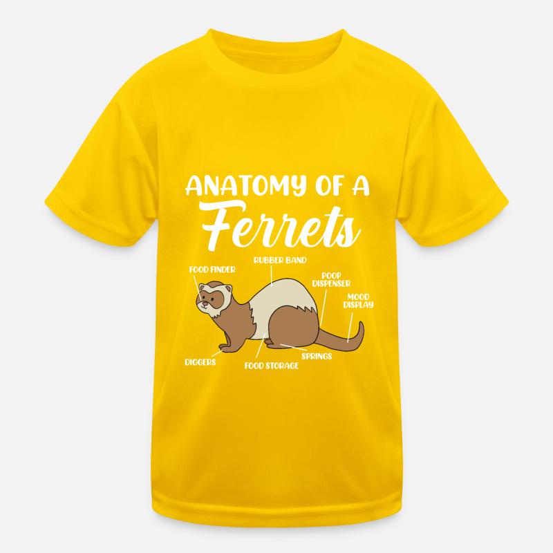 Frettchen Kinder Funktions-T-Shirt