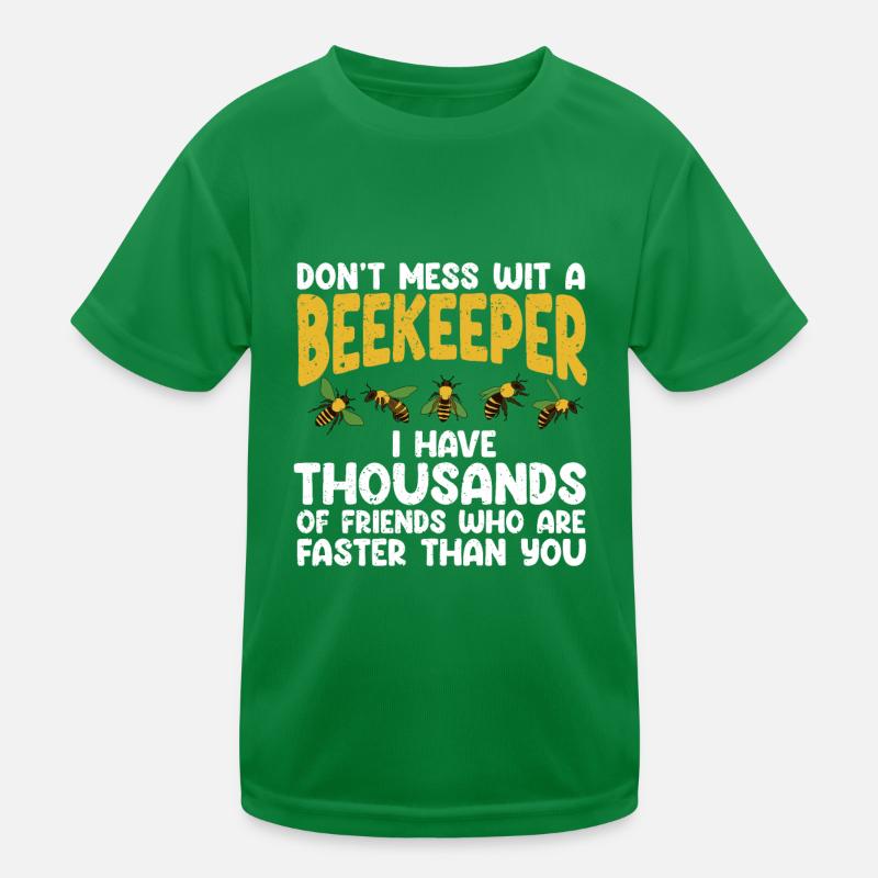 Beekeeper Bees Gift Kids Functional T-Shirt