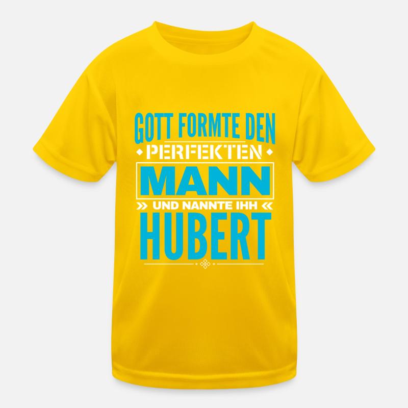 Hubert Name Design Kinder Funktions-T-Shirt