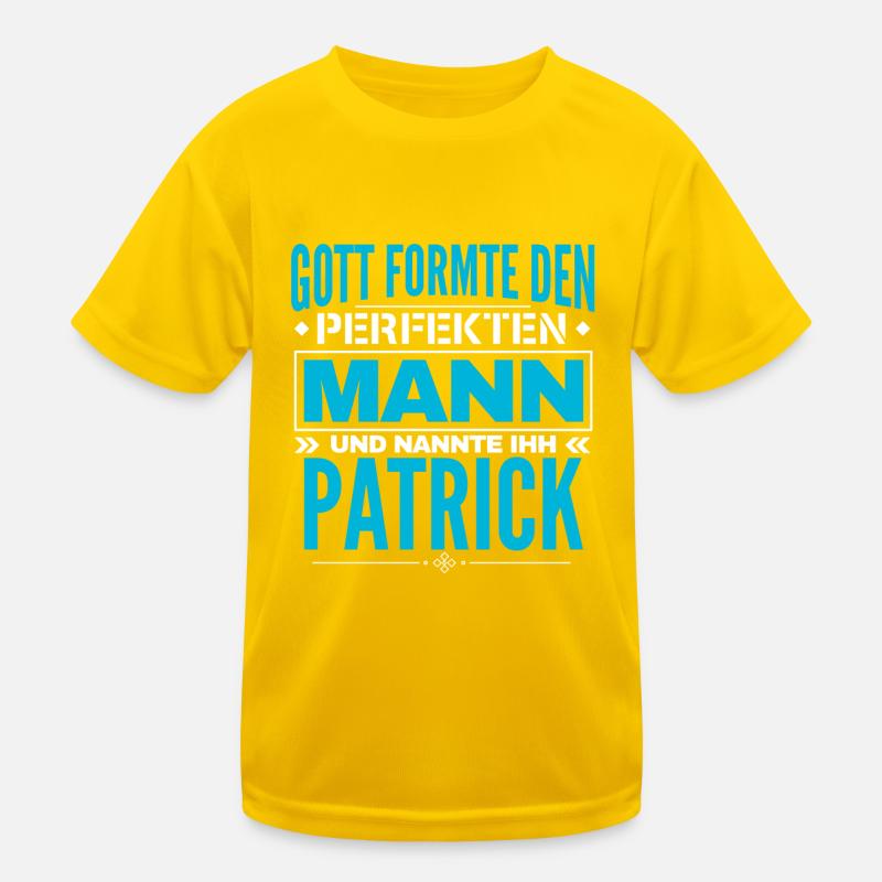 Patrick Name Design Kinder Funktions-T-Shirt
