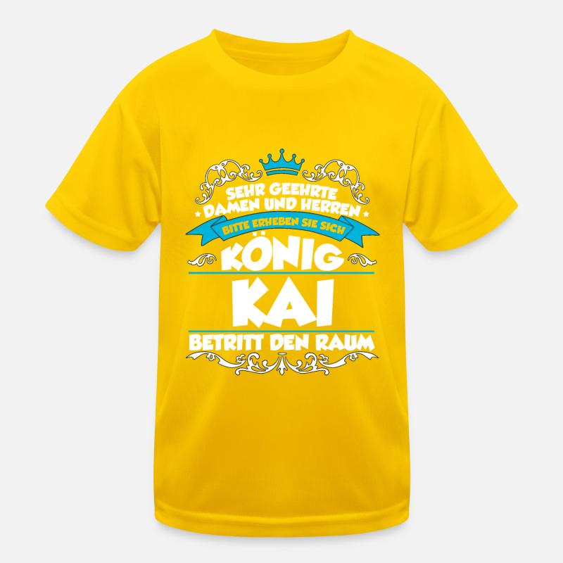 Kai Name Design Kinder Funktions-T-Shirt