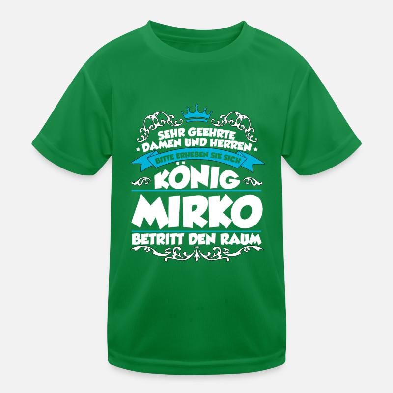 Mirko Name Design Kinder Funktions-T-Shirt