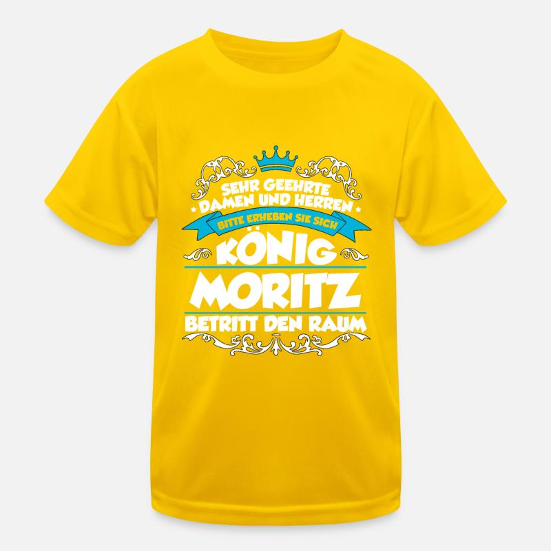 Moritz Name Design Kinder Funktions-T-Shirt