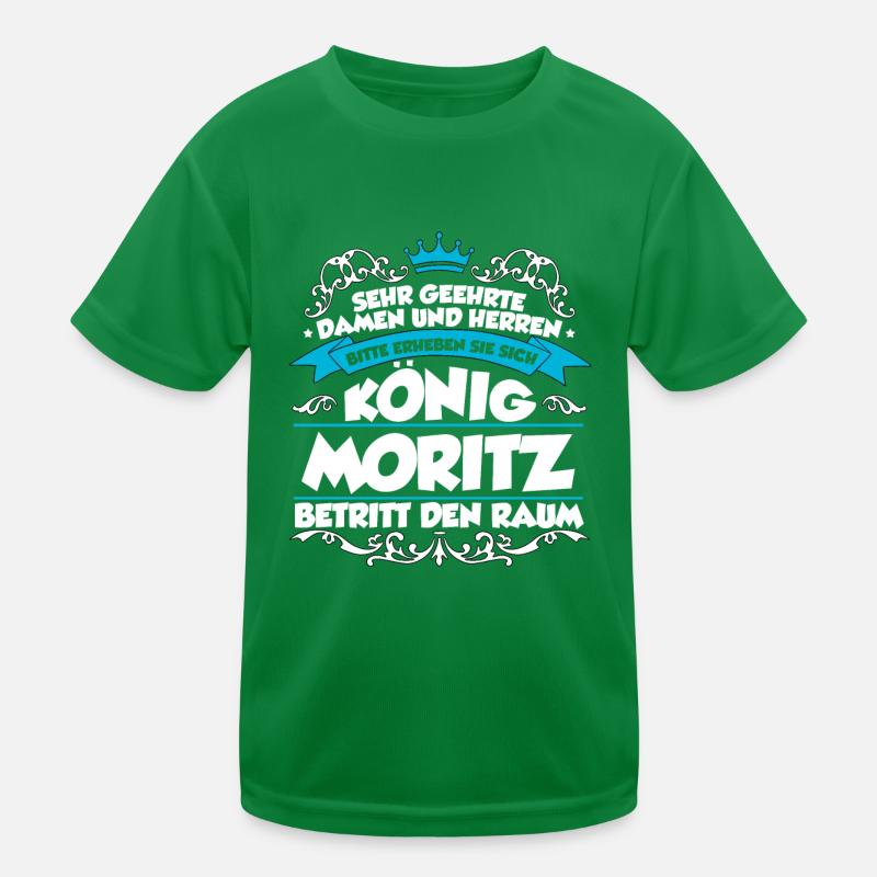 Moritz Name Design Kinder Funktions-T-Shirt