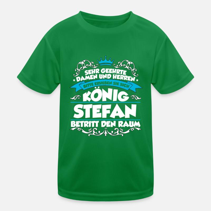 Stefan Name Design Kinder Funktions-T-Shirt
