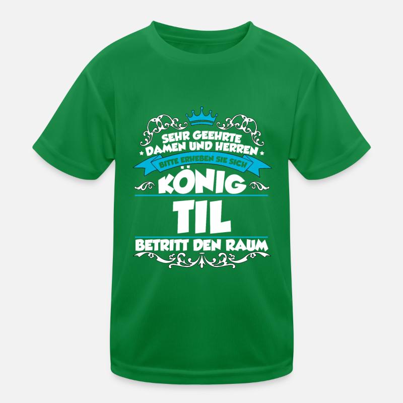 Til Name Design Kinder Funktions-T-Shirt