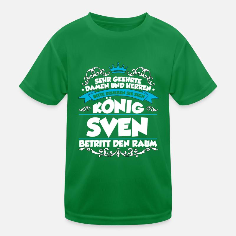 Sven Name Design Kinder Funktions-T-Shirt