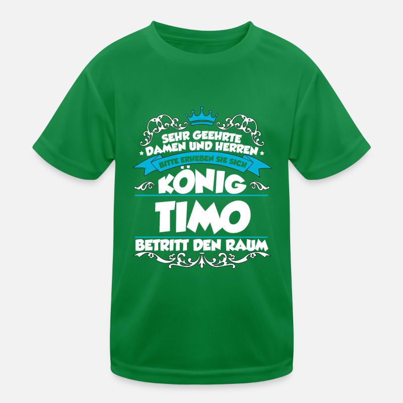 Timo Name Design Kinder Funktions-T-Shirt