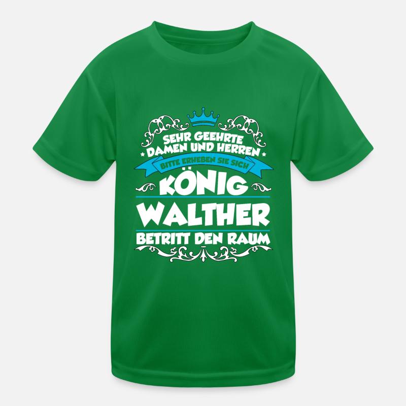 Walther Name Design Kinder Funktions-T-Shirt