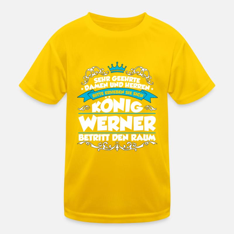 Werner Name Design Kinder Funktions-T-Shirt