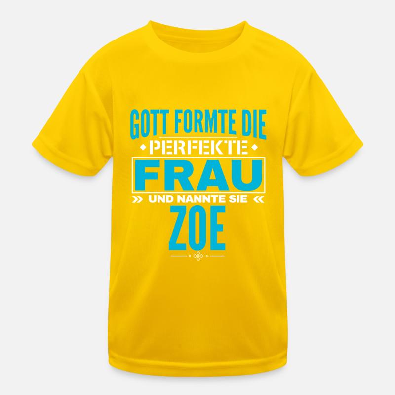 Conception du nom Zoe T-shirt sport Enfant