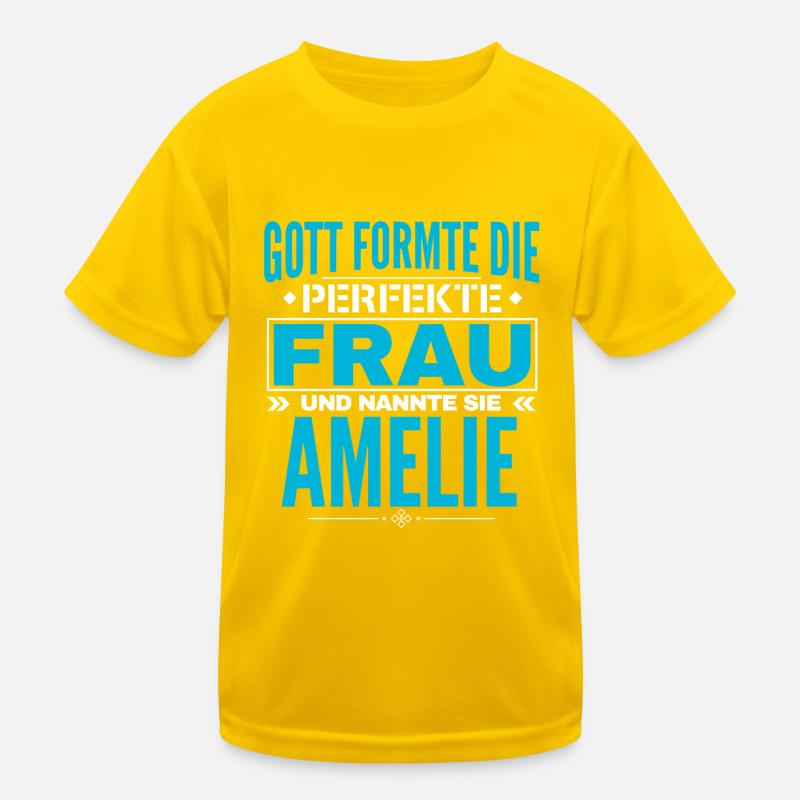 Amelie Name Design Kinder Funktions-T-Shirt