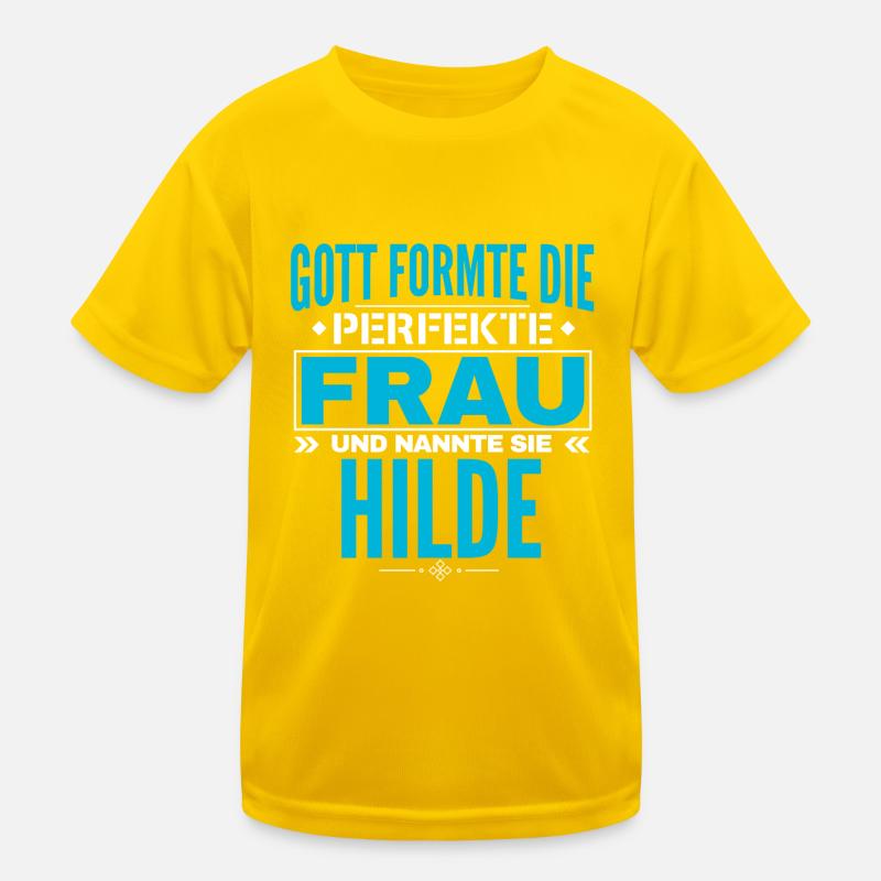 Hilde Name Design Kids Functional T-Shirt
