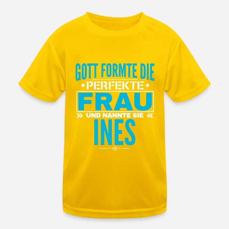 Conception du nom d’Ines T-shirt sport Enfant