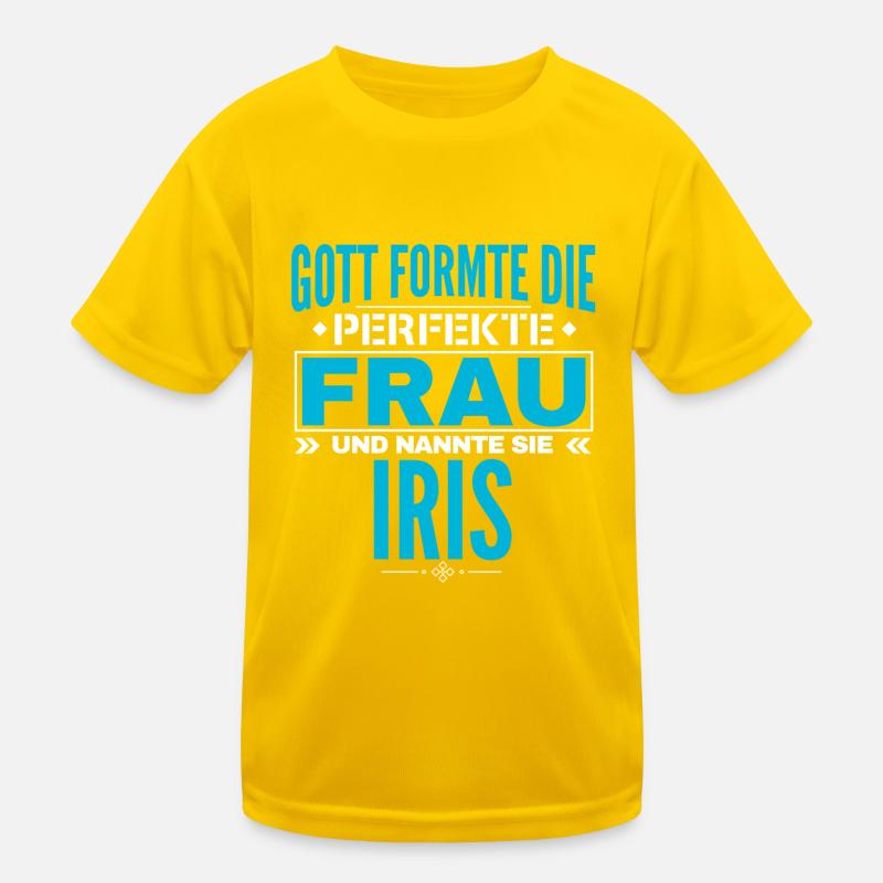 Conception du nom de l’iris T-shirt sport Enfant