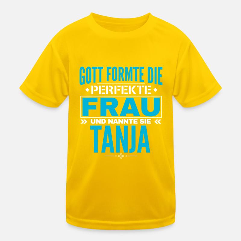 Tanja Name Design Kids Functional T-Shirt