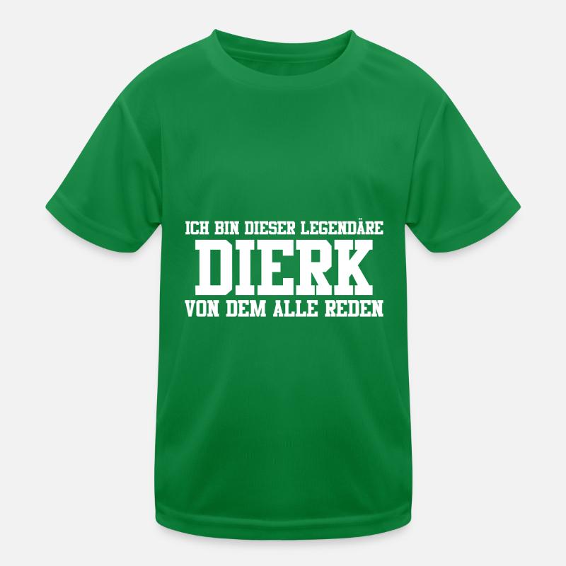 Dierk Name Design Kinder Funktions-T-Shirt